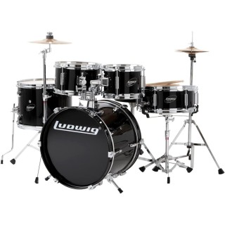 Ludwig LJR1061DIR 5-Piece Junior Drum Kit  - Black
