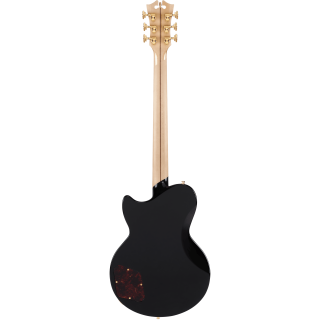 D'Angelico DADBATLSBKGS Deluxe Atlantic Baritone - Solid Black