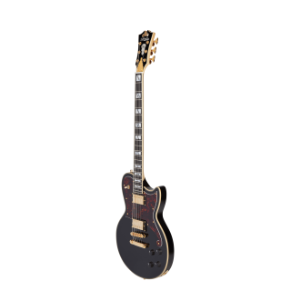 D'Angelico DADBATLSBKGS Deluxe Atlantic Baritone - Solid Black