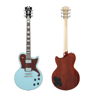 D'Angelico DAPATLSBMCS Premier Atlantic Single-Cutaway Guitar - Sky Blue