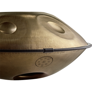 Meinl Sonic Energy Handpan Stainless Steel, Vintage Gold, D Kurd, HPSTL90