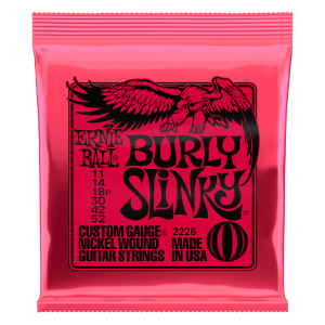 Ernie Ball P02226 Burly Slinky Nickelwound Electric Guitar Strings 11 - 52 Gauge