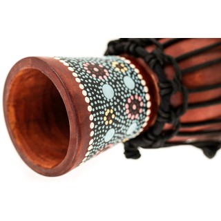 Meinl Percussion 4 1/2" African Style Mini Djembe, Flower Design